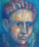 Melancholy Head in Blue by William T. Ayton