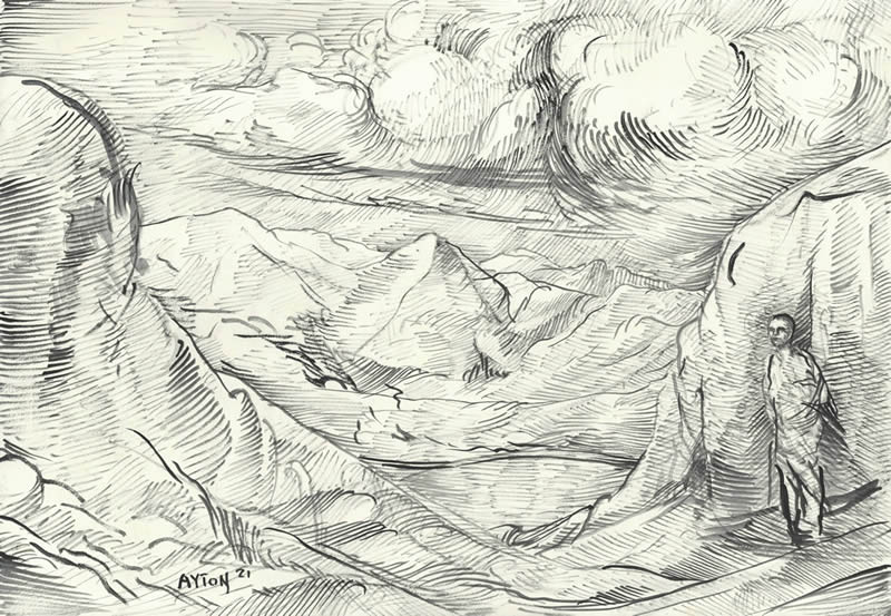 Mountainous Landscape by William T. Ayton