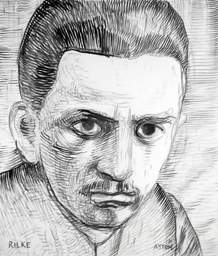 The Eyes of Rainer Maria Rilke (version 2) by William T. Ayton