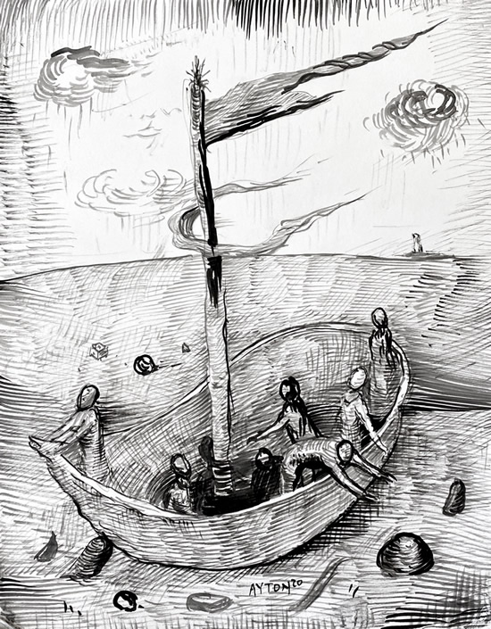 The Ship of Fools Becalmed by William T. Ayton