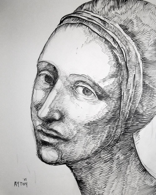 Woman in a Headdress by William T. Ayton